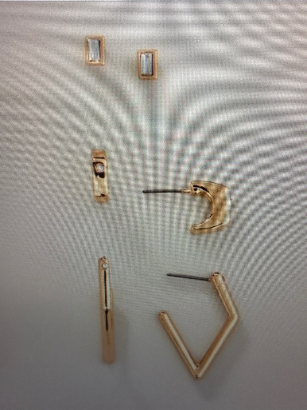 Minimalist Essentials Earring Pack Goldtone